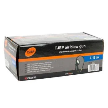 TJEP Ausblaspistole, mit Manometer 0–12 bar