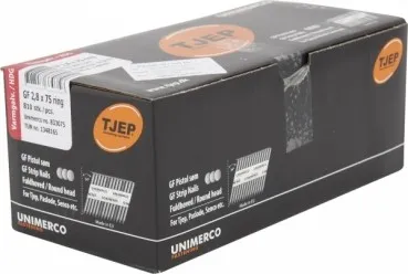 TJEP GF 28/75 Streifennägel 34° Rillen Feuerverzinkt, Handybox