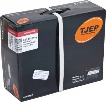 TJEP GR 28/50 Streifennägel 34° Rille Feuerverzinkt, 2,8x50mm Jumbobox