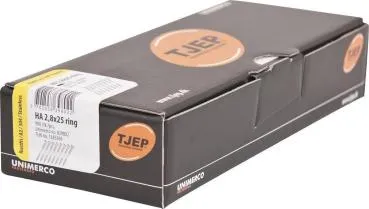 TJEP HA28/25 Rillennägel, Haften Rostfrei A2, 900Stck. + 1 Gaskartusche