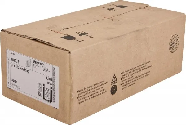 TJEP FH 38/120 Rillennägel blank