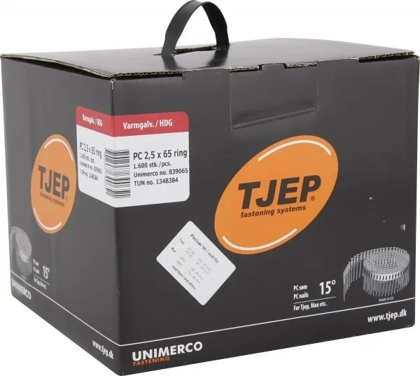 TJEP PC 25/65 Rillennägel Feuerverzinkt