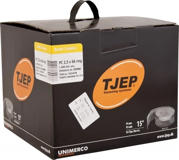 TJEP PC 25/66 Rillennägel Rostfrei 4A