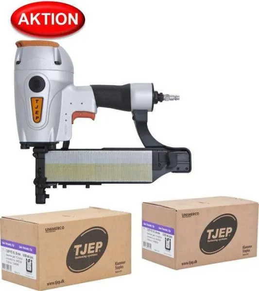 TJEP PQZ-64 Klammergerät inklusive 2 Pakete PZ Klammern