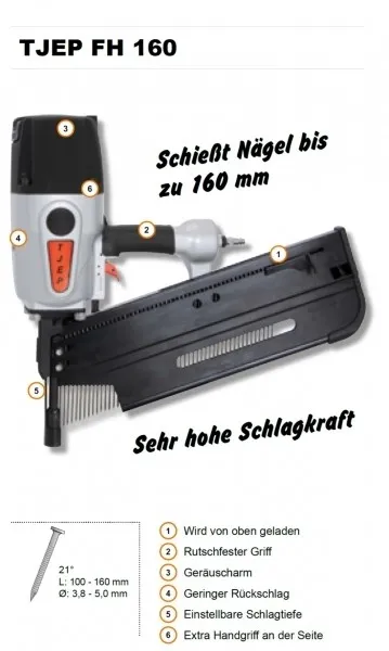 TJEP FH 160 Streifennagler